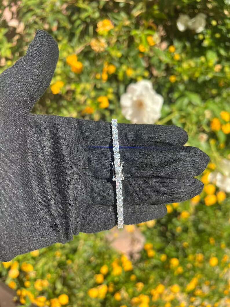 Hip Hop Jewelry Miami Bubble Cuban Link Chain Bracelet for Men Iced Out Diamond 20mm Cuban Bracelet 18k Real Gold Plated