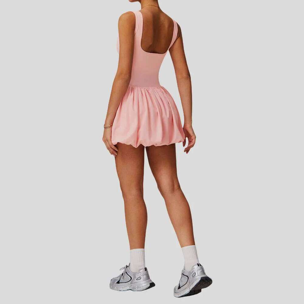 Pad Tennis Skirt Sports Fiess Nude Breathable Anti-light Golf Badminton Running Casual Workout Clothes Gym Yoga Suit for Women