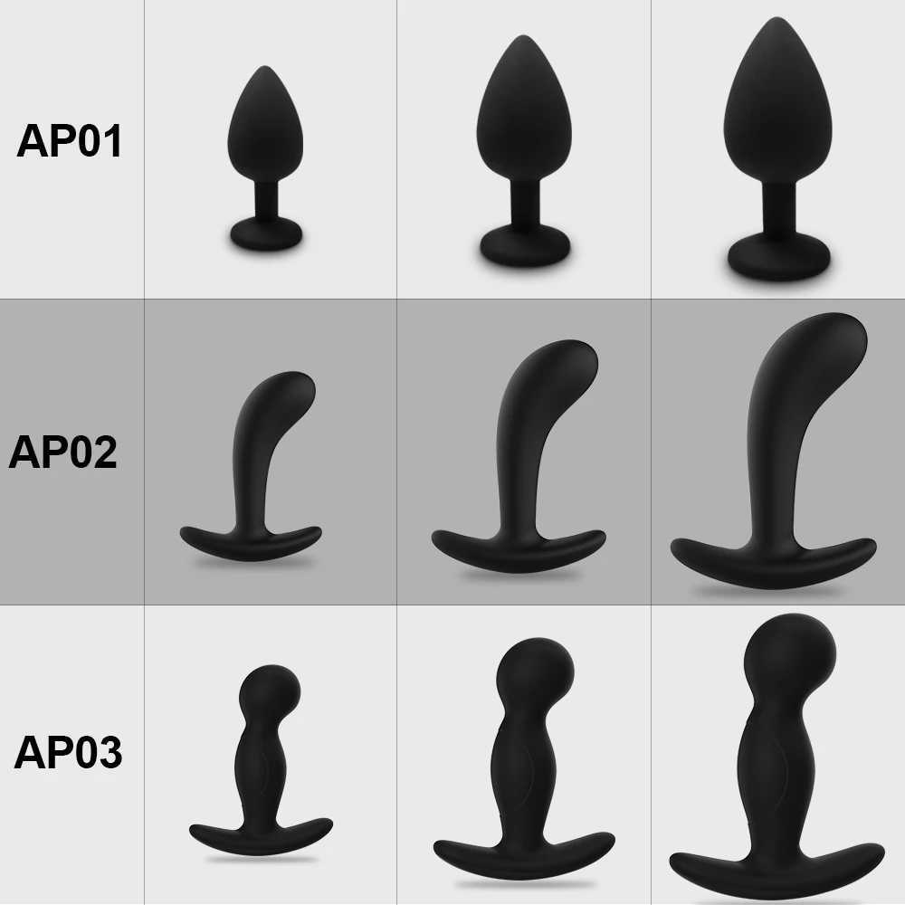 Beginner Soft Silicone Anal Plug for Men Women Anal Sex Toy Easy to Clean Butt Plug Prostate Stimulator for Men Adult Supplies W250624