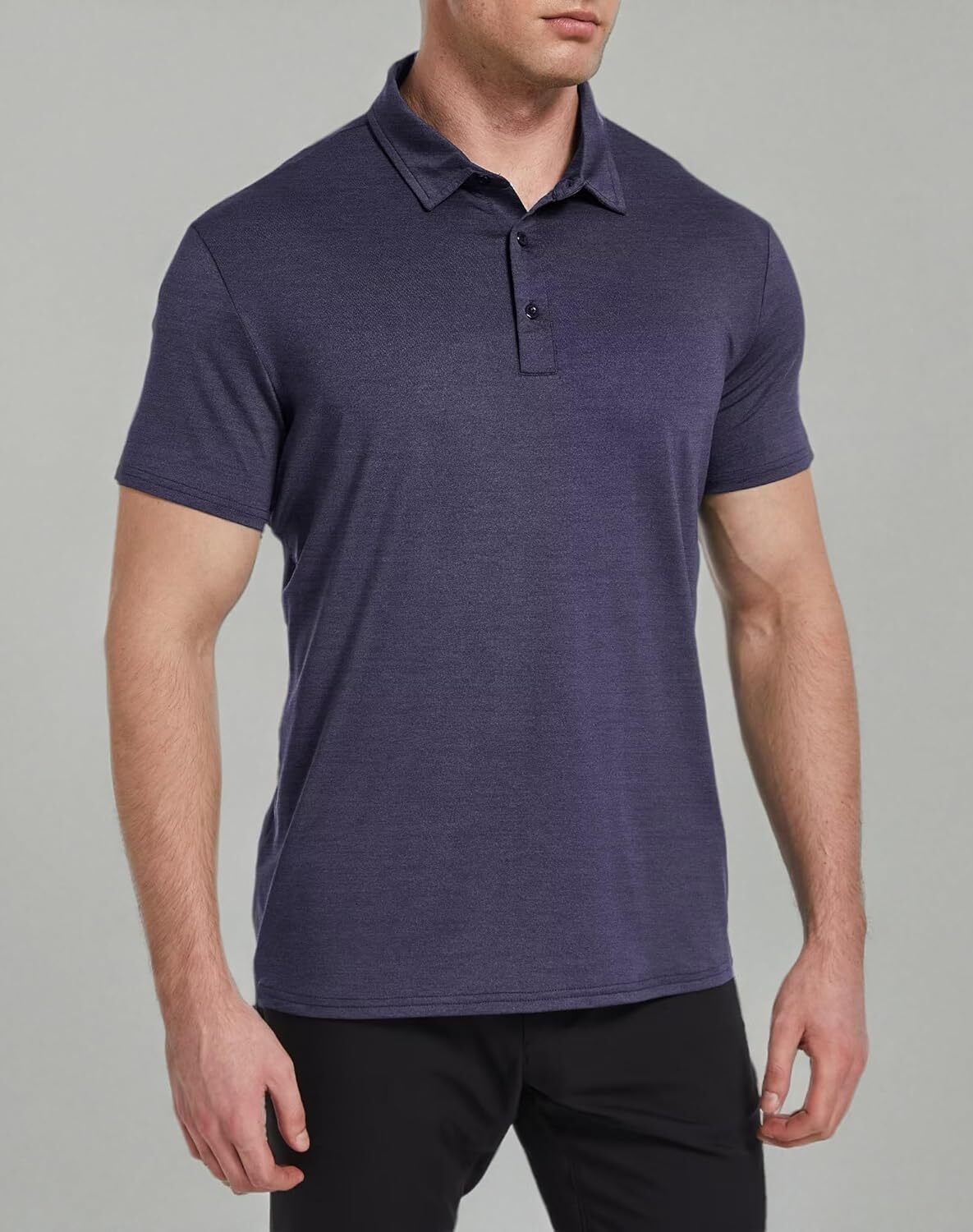 Pack of 6 polo shirts men, short sleeve, for golf, absorb moisture, athletic, casual, with neck