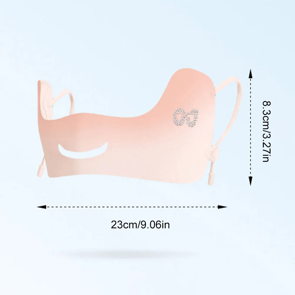 Sunscreen Mask Breathable Anti-UV Mask Ice Silk Face Shield Thin Face Scarf for Driving Cycling Running 250624