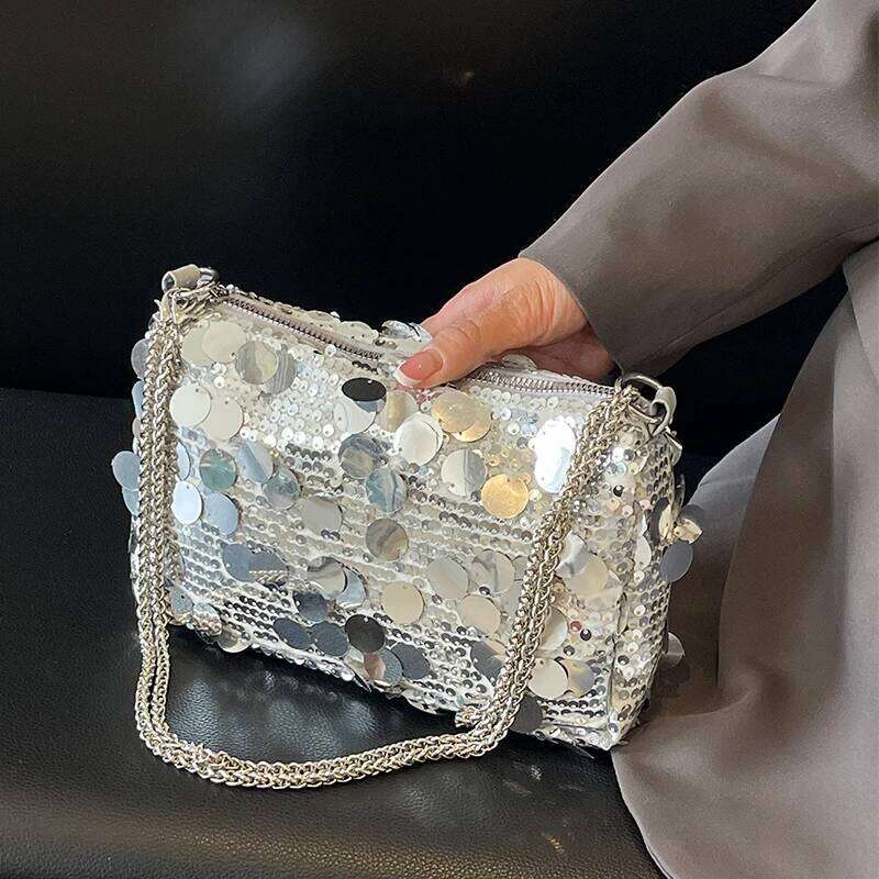Gold Sequined Party Purse Eevning Women Summer Fashion Mini Small Satchel Lady Girl Versatile Crossbody Phone Bag