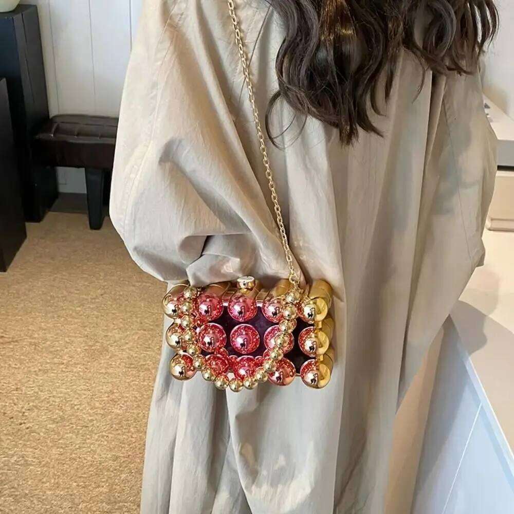 Luxury Designer bags 2025 Detachable Strap Crossbody Leisure Bubble Clutch Purse Square Multifunctional Shopping Bag