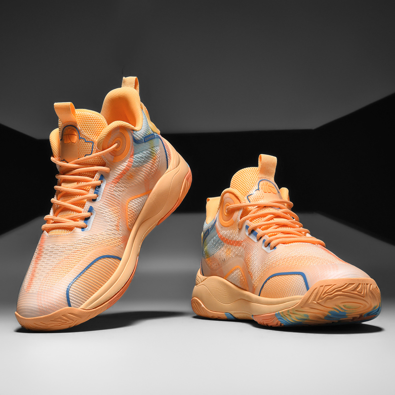 8877-High-top New Style Basketball Shoes Chinese Breathable Anti-slip Outdoor Sneakers Fitness Running Training Sneakers