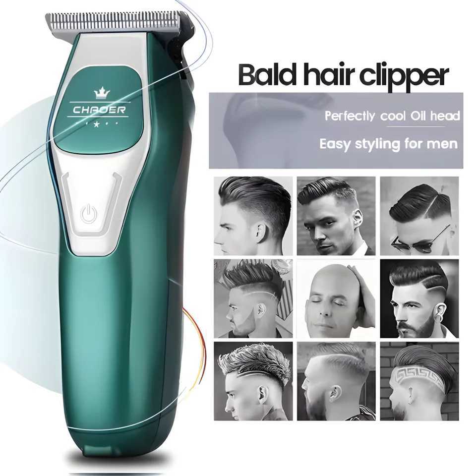 Barber-Grade Electric Hair Clipper with T-Blade - 0mm Ultra Precise Shaving Beard Trimming for Professional Salons Home Use XJ250624