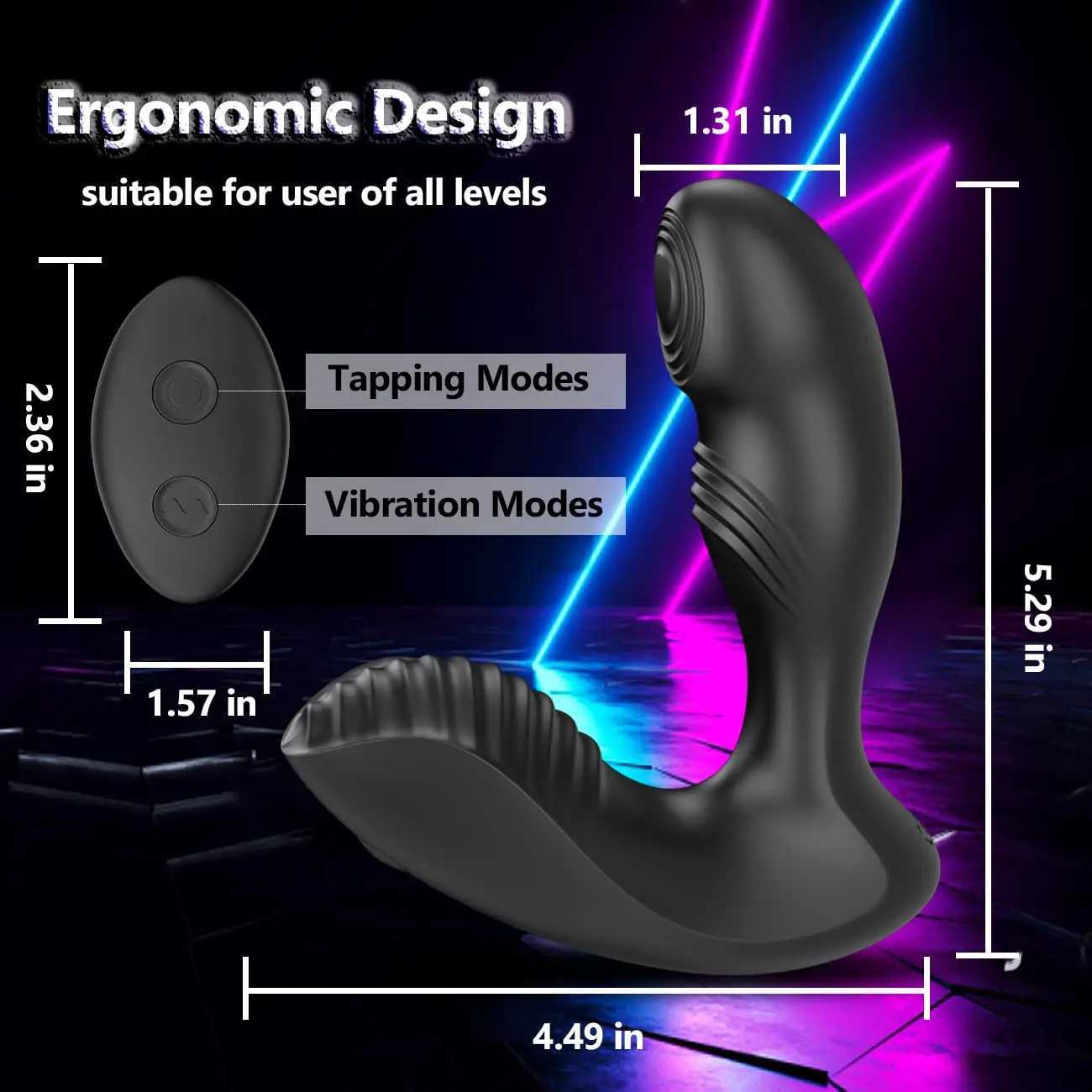 Flapping Male Prostate Massager Wireless Remote Control Anal Plug Dildo Vibrator Butt Plug G-Spot Stimulate Sex Toys For Men W250624