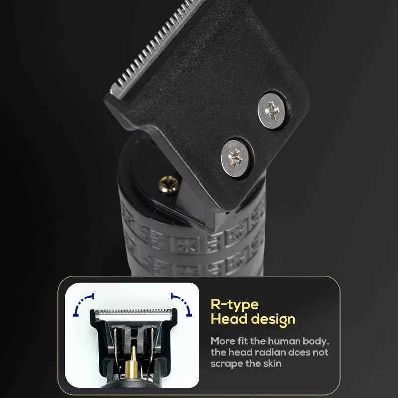 T9 Haircut Razor for Men Rechargeable Clipper Shaver Adult Electric Vintage Clipper Razor Home USB Charging Barber Shop Black Dra XJ250624