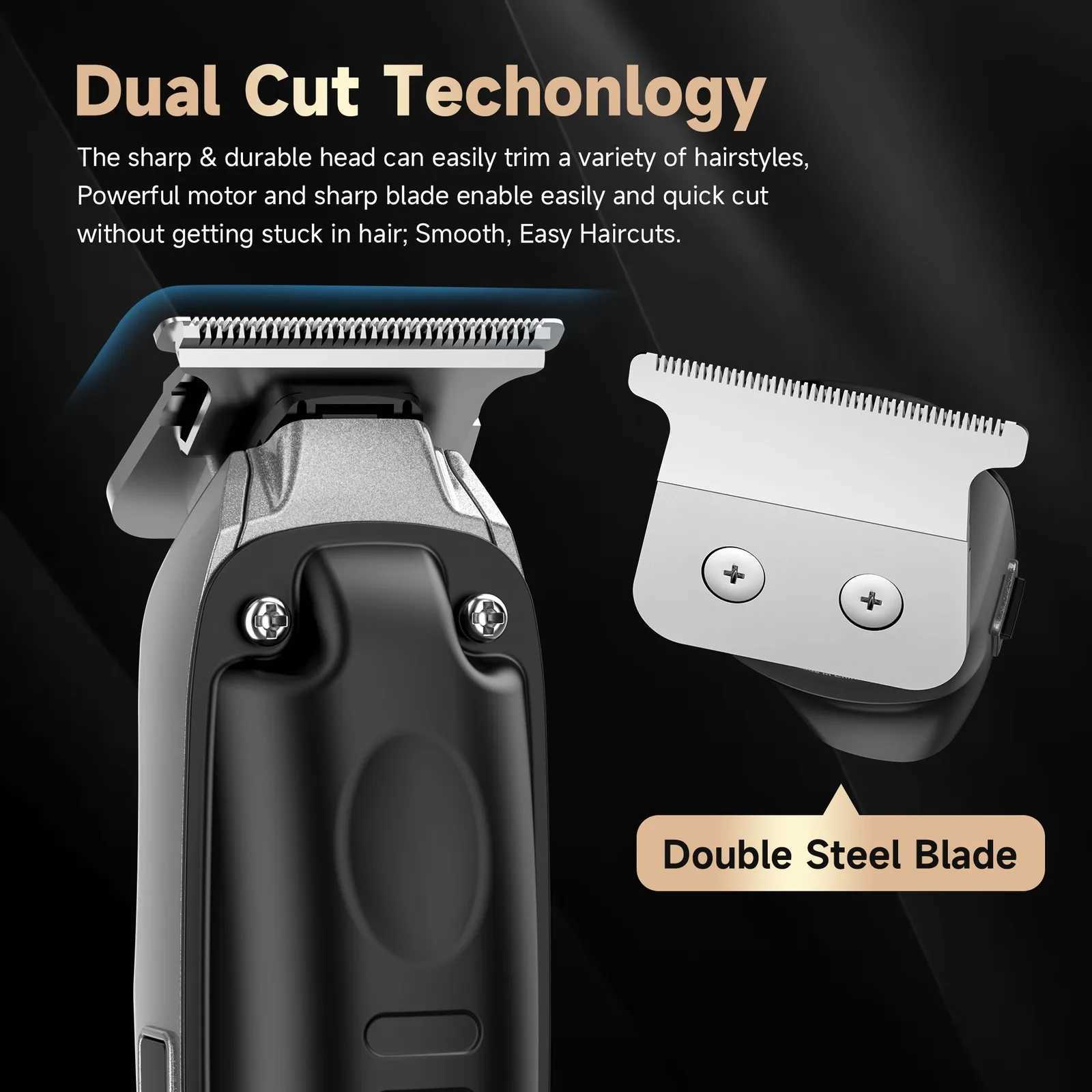 Sejoy Hair Clippers Men Kids Children Hair Trimmer Professional Cordless Barber Clippers Hair Cutting Kits with LED DisplayXJ250624