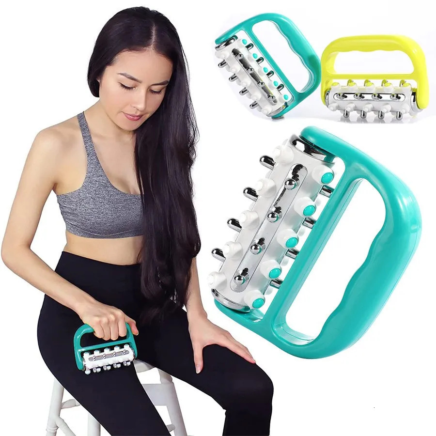 Massage Roller Portable Plastic Electroplating Roller Massager Hand Held For Soothing Muscles Leg And Back Massage Equipment 250619