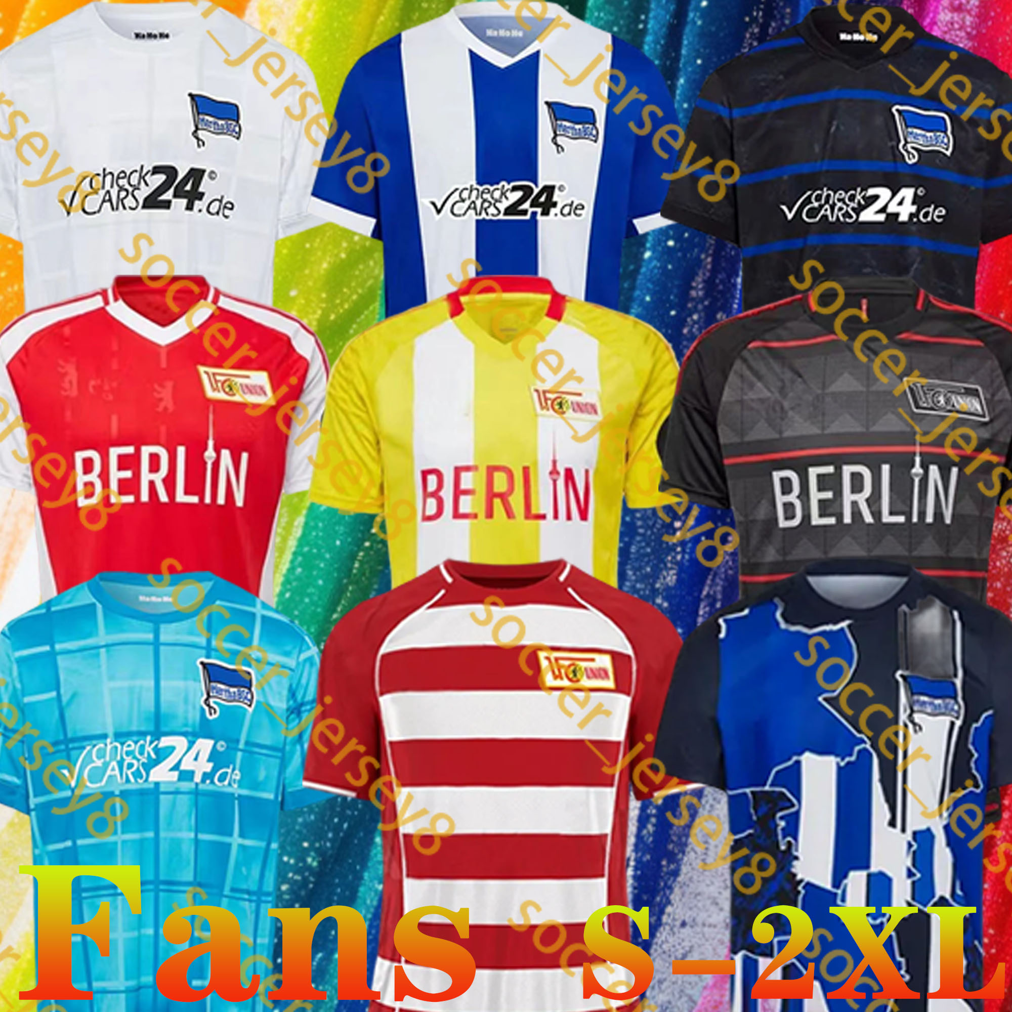 25 26 Hertha BSC Soccer Jerseys 2025 2026 Union Berlin PIATEK CUNHA CORDOBA DARIDA STARK KRUSE Haraguchi TRIMMEL TEUCHERT FRIEDRICH UJAH VOGLSAMMER football shirts