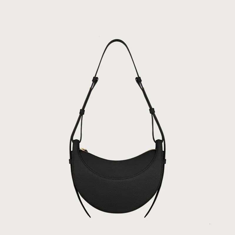 2025 New Women Single-shoulder PU Leather Fashion Crescent-shaped Luxurious Design Ladies Crossbody Bag