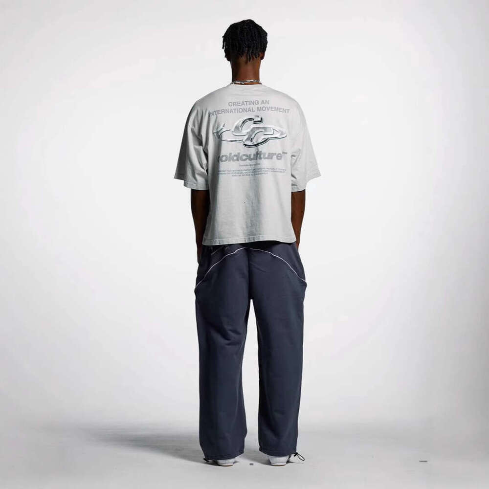 American Hip-Hop Street Style Ins Casual Versatile Loose Fit Spring Summer Unisex Short Sleeve T-Shirt