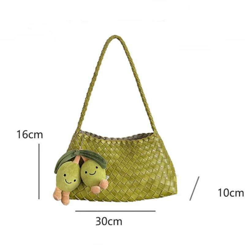 Luxury Designer bags Weaving Underarm for Women 2025 New High-end and Versatile Retro Hand-held Shoulder Mother Bag Avocado Color