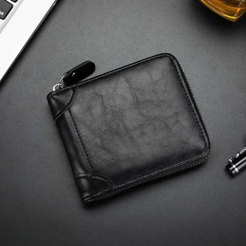 Unisex Wallet Vintage Wallet European and American Horizontal Style PU Leather Multi-Functional Coin Card Holder WalletsXJ250624