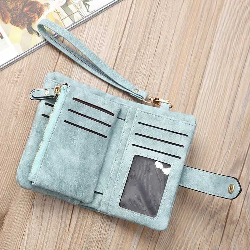 Leather Women Wallets Coin Pocket Hasp Card Holder Mey Bags Casual Lg Ladies Cluh Phe Purse 6 ColorsXJ250624