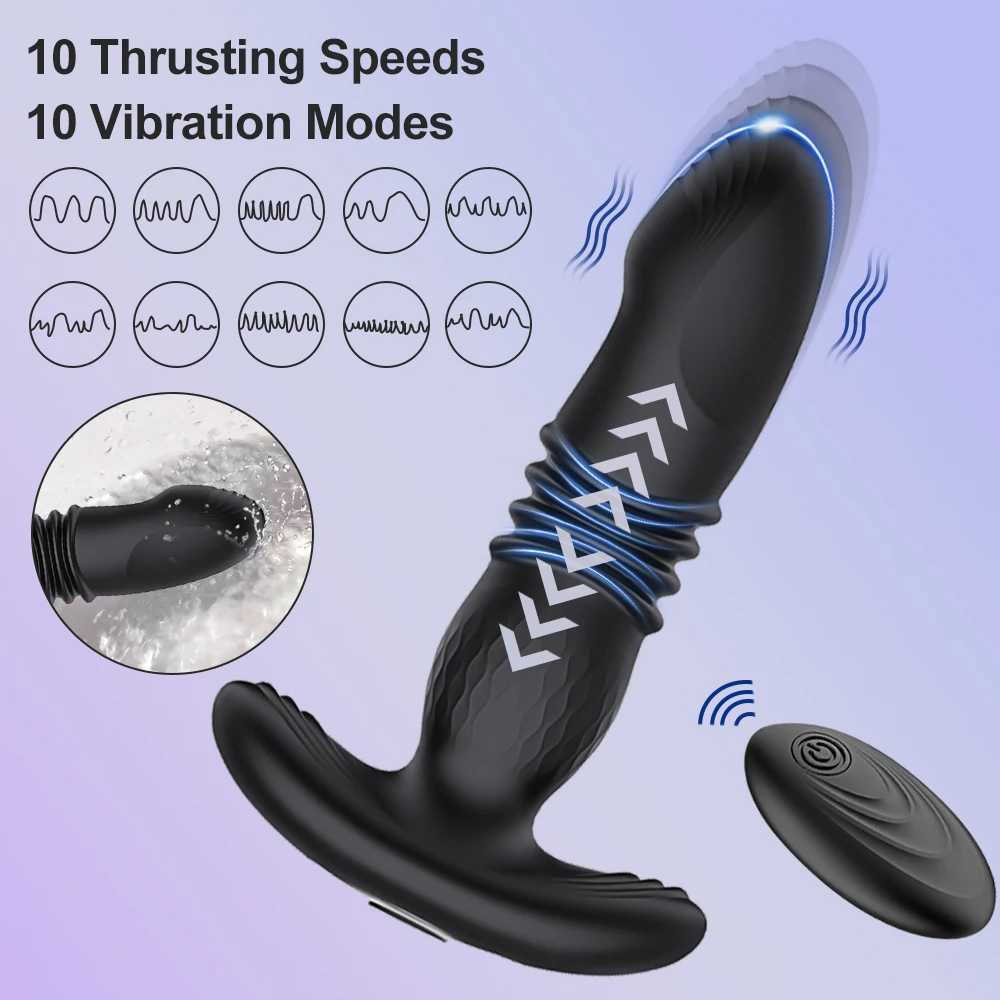 20 Modes APP Prostate Massager Anal Vibrator Anal Plug Sex Toys for Men Male G Spot Massager Anal Beads Buttplug Women Couples W250624