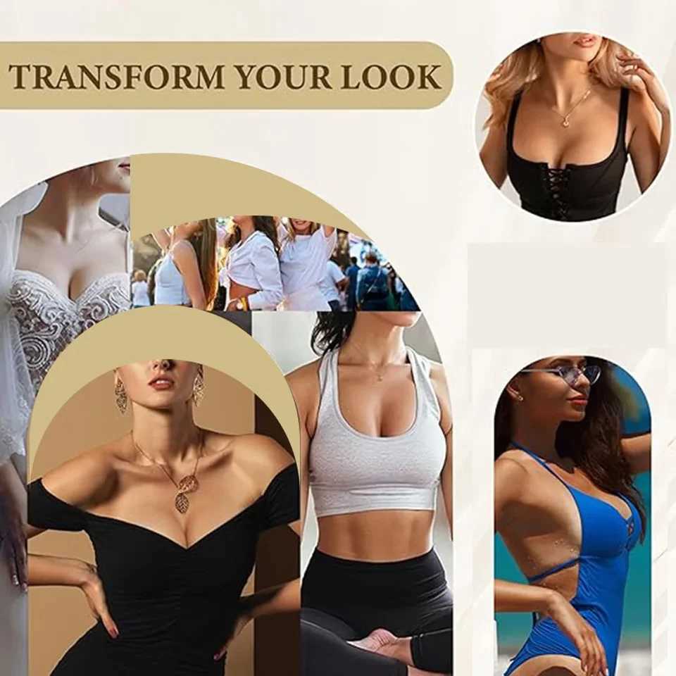 Pair Double Sided Adhesive Sticky Bra Inserts Push Up Thick Sponge Ultra Breast Lift Pads Women Swimsuit Bikini Cup Enhancer W250624