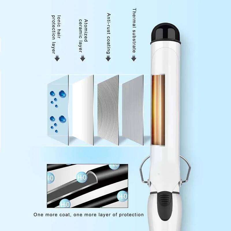 Professional Ptc Heater Big Barrel Long Tourmaline Ceramic Electric Curling Iron Hair Curler