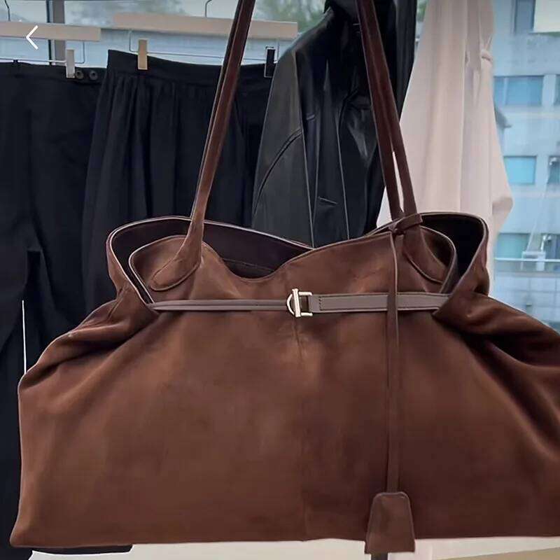 Faux Suede Frosted Tote Bags For Women Designer Handbags And Purses New In Vintage Large Capacity Shoulder Bucket