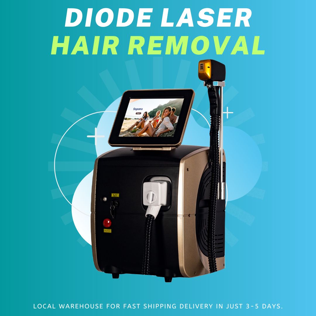 Best 3500W Ice Platinum 3 Wavelength Diode Laser Hair Removal Machine Germany Bar Hair Removal Painless Laser Epilator