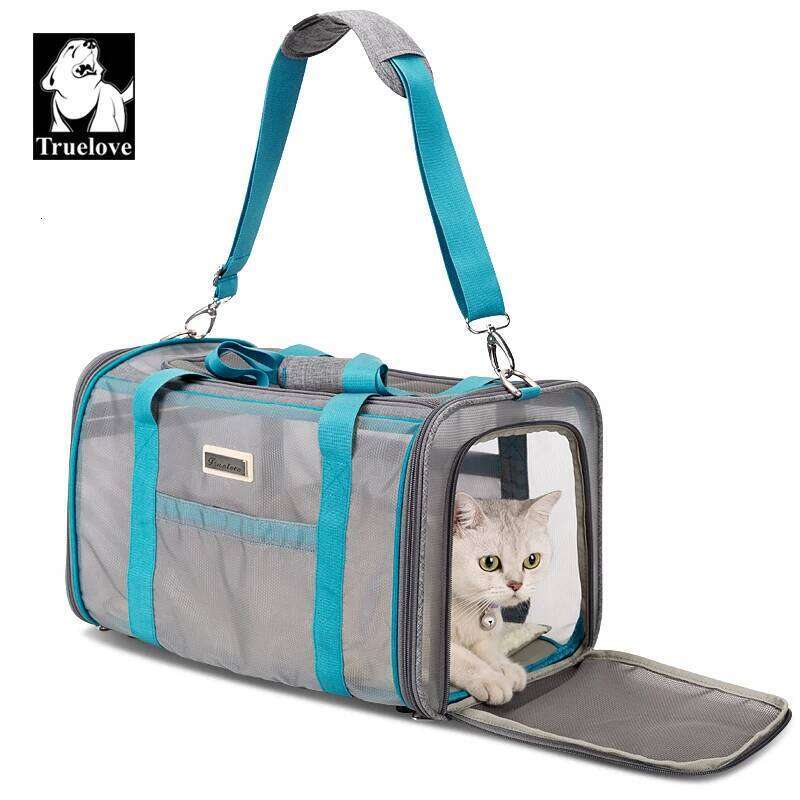 Truelove Designer Polyester Pet Shoulder Bag Portable Breathable Mash Convenient Puppy Cat Carrier Tlx2071