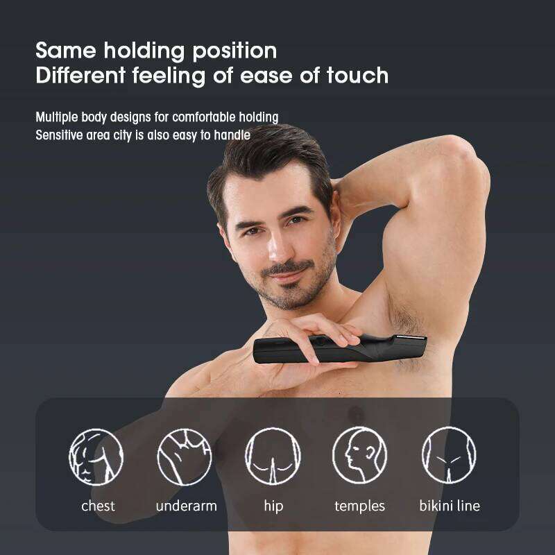 RESUXI T3 Men's 3 In 1 Multifunctional Electric Trimmer Full Body Washable Shaver Portable Pubic Hair Clipper Razor
