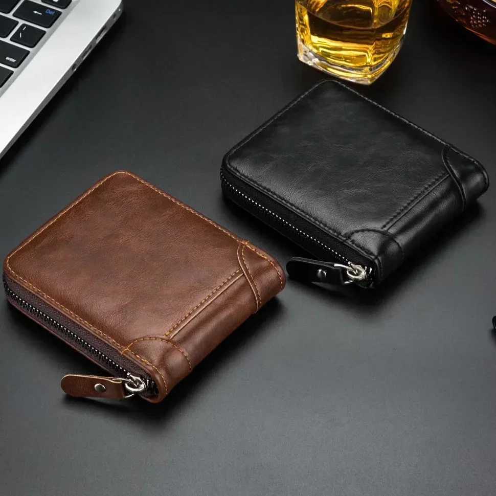 Unisex Wallet Vintage Wallet European and American Horizontal Style PU Leather Multi-Functional Coin Card Holder WalletsXJ250624