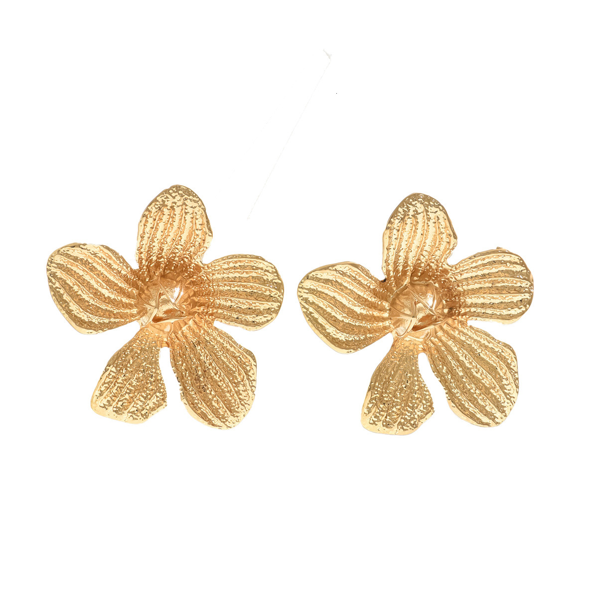Jewelry Women's Personality Exaggerated Flower Water Drop Design Fashion High-End Sense Stud Earrings