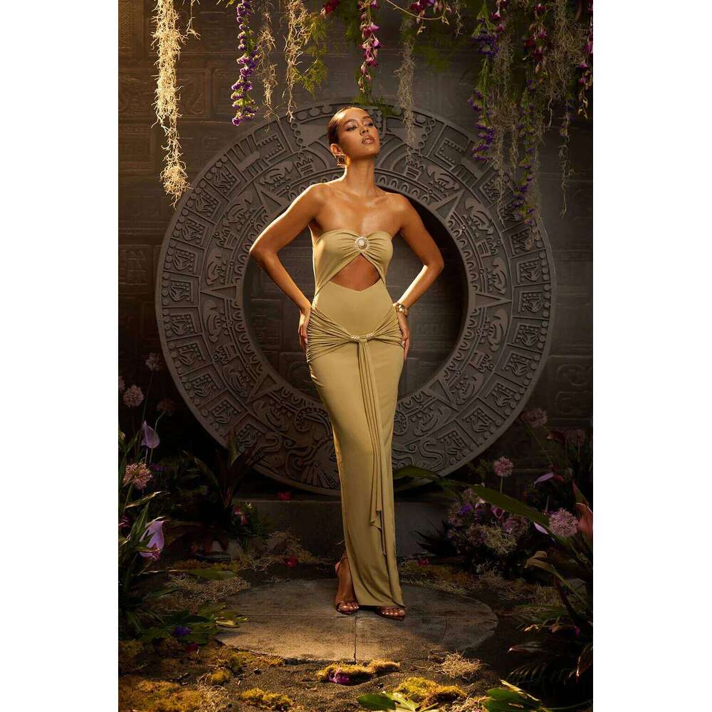 2025 New Retro Tube Top High Quality One Piece Swimsuit And Skirt Print Deep-V Lace-up Women Bikini Set Swimwear Bathing Suit