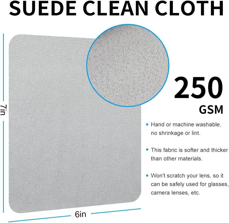 Custom Microfiber Suede Cloth for Glasses Cleaning Reusable Eyewear Clean Cloths