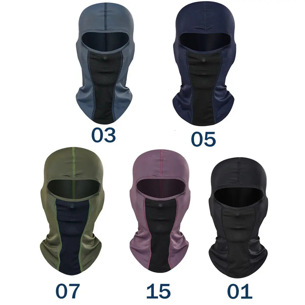 Tactical Balaclava Cooling Motorcycle Face Mask Men Women Cycling Face Cover Mask UV Protection Neck Face Protect Scarf 250624