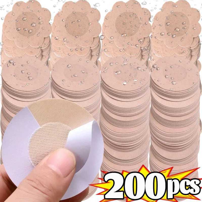 10/200PCS Women Nipple Cover Stickers Breast Lift Tape Pasties Invisible Self-Adhesive Disposable Bra Padding Chest Paste Patch W250624