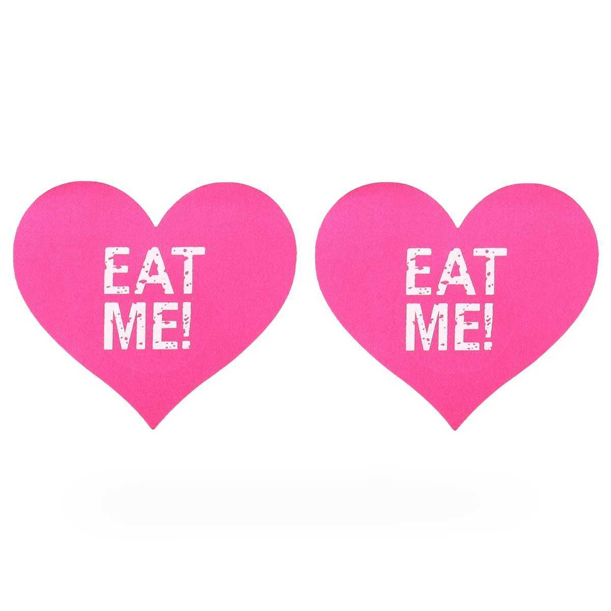 2Pairs Sexy KISSME Breast Patch Satin Red Heart-Shaped Breathable Disposable Luminous Nipple Covers Sexy Toy For Women WholesaleW250624