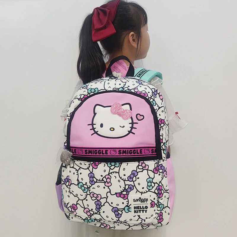 Sanrio Hot Sales New Australia Smiggle Hello Kitty Cartoon Series Children School Bag Anime Backpack Student Gift w250624