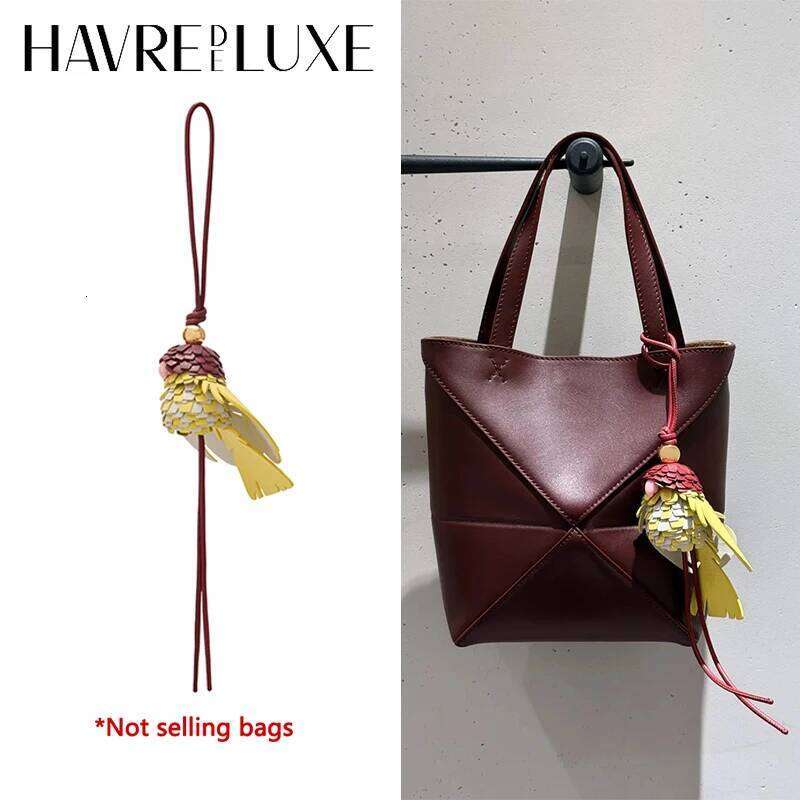 Designer Bag Parrot Bird Charm For Women's Fashion High-End Durable Cowhide Leather Exquisite Workmanship Decoration Bag Accessories Luxury Bag
