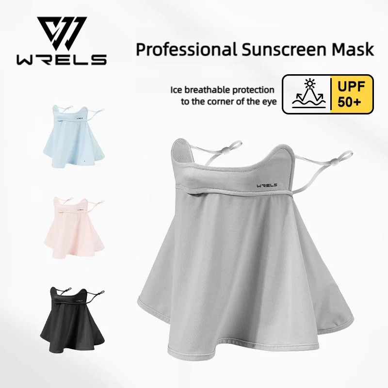 WRELS UV Protection Outdoor Neck Wrap Cover Sports Sunscreen Ice Silk Mask Breathable Face Cover Neck Wrap Cover Cycling Camping 250624