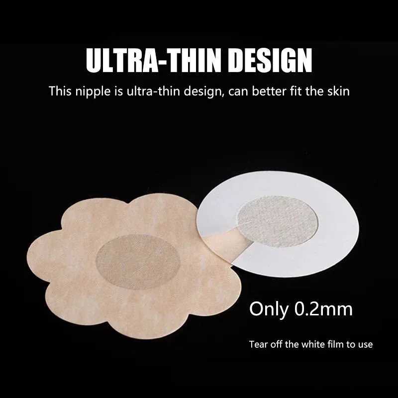 50 Pcs Women Invisible Breast Lift Tape Overlays on Bra Sexy Nipple Stickers Chest Covers Adhesive Bra Nipple Pasties Protection W250624