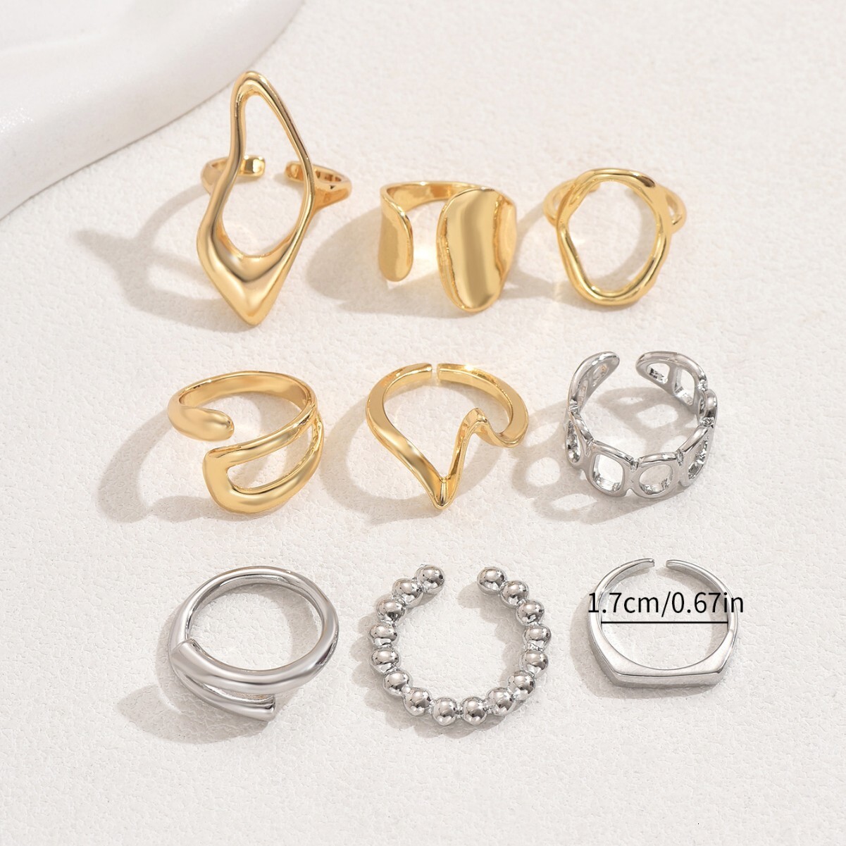 Fashion Women's Adjustable Open Personality Design Ring Jewelry