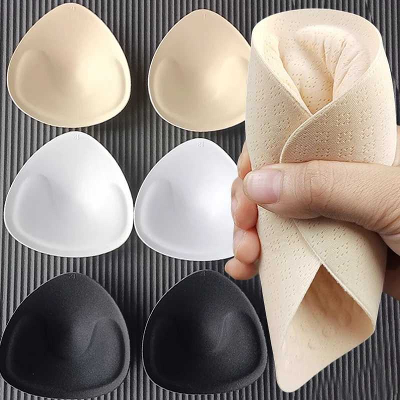 2/6pcs Sponge Push Up Pads Women Swimsuit Bikini Invisible Enhancer Removeable Padding Inserts Cups Chest Cup Pads Accessories W250624