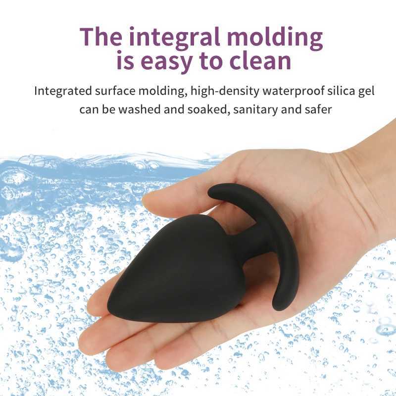 Anal Plug Safe Silicone Dildo Anal Butt Plugs G Spot Stimulation Unisex Wearable Stopper Adults Sex Toys for Men/Women W250624
