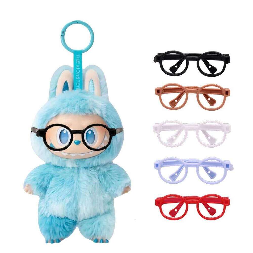 for labubu Decor Labubu Vinyl Monsters Glasses Toy Entire Series 1.1Replica Collectible Model Accessories Doll Gift