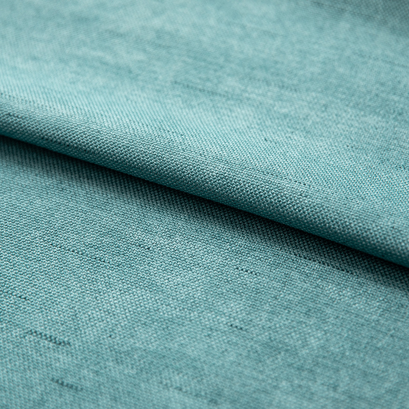 T0527 modern simple new thickened cotton and linen meteor linen blackout curtain solid color hotel project factory direct supply