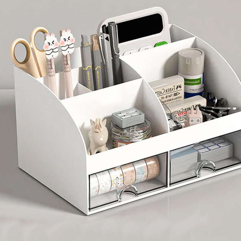 minimalist desktop storage box suitable for office and learning scenarios