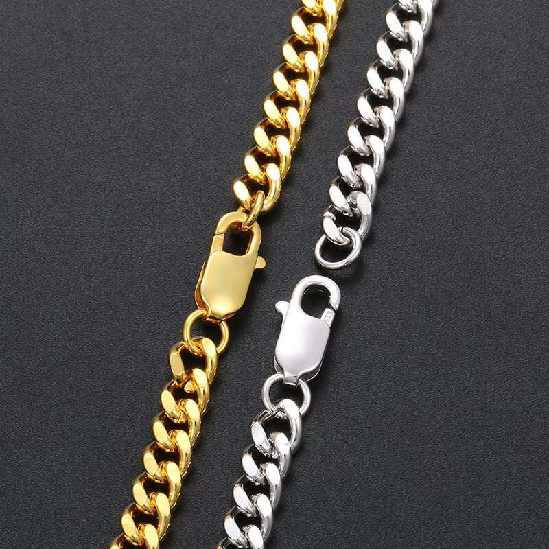 Wholesale Fashion Jewelry Hip Hop Cuban Link Chain Necklace for Men and Women