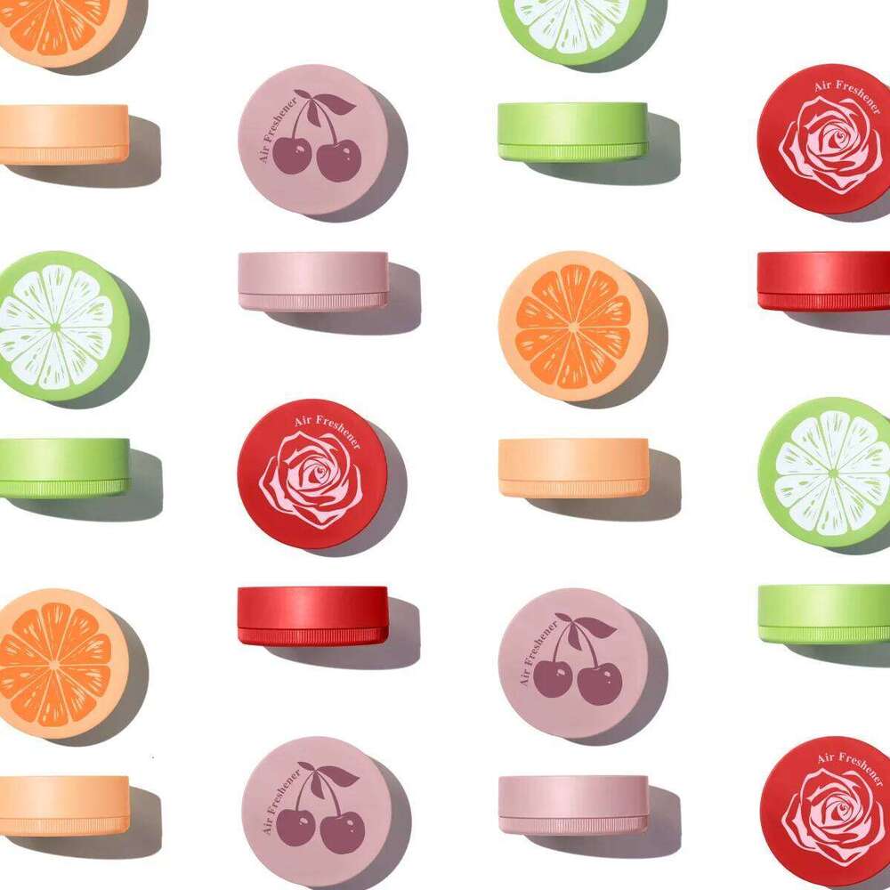 Flower and Fruit Series Set Body Spray Round Solid Fragrance Flameless Aromatherapy Car Balm Toilet Bedroom Long-lasting Deodorization