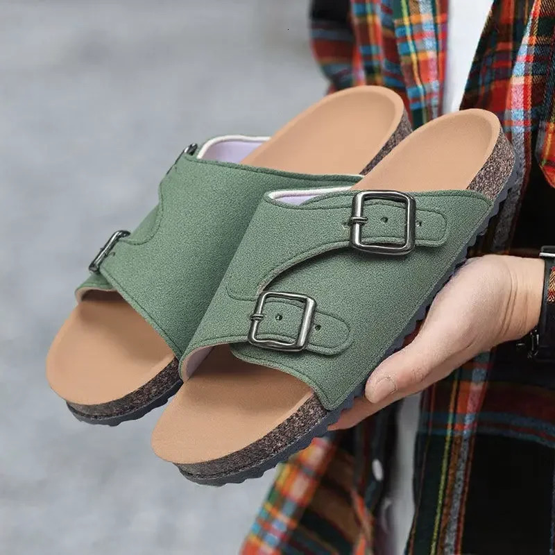 Mens Beach Slippers Half Shoes Mules PVC Slides Clearance Adult Clappers Trend Original Fun Elegant Y2k 250624