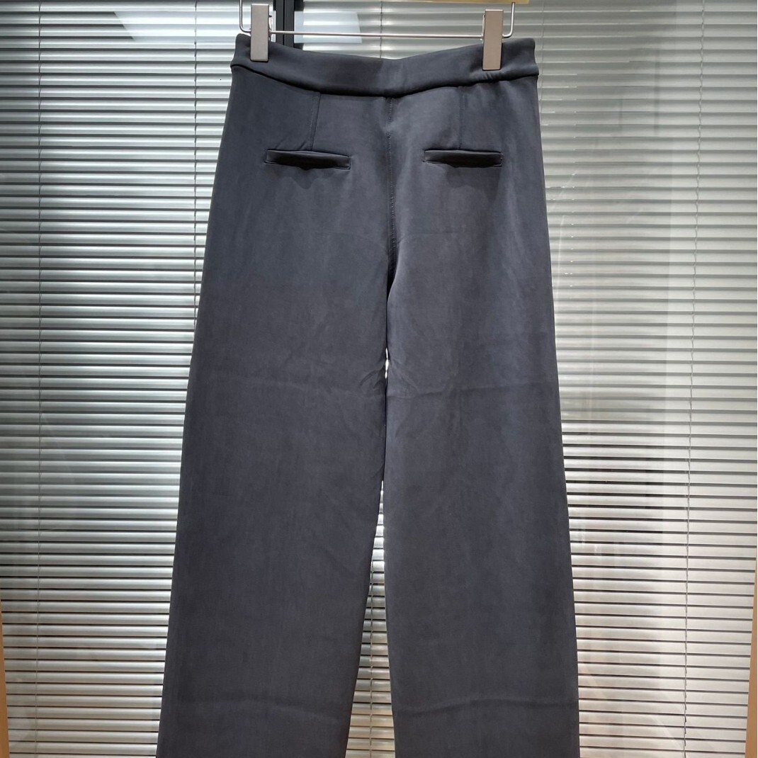 Soft Magic 30inch Vertical Line High Waist Straight Casual Commuter Business Long Leg Suit Pants for Tall People