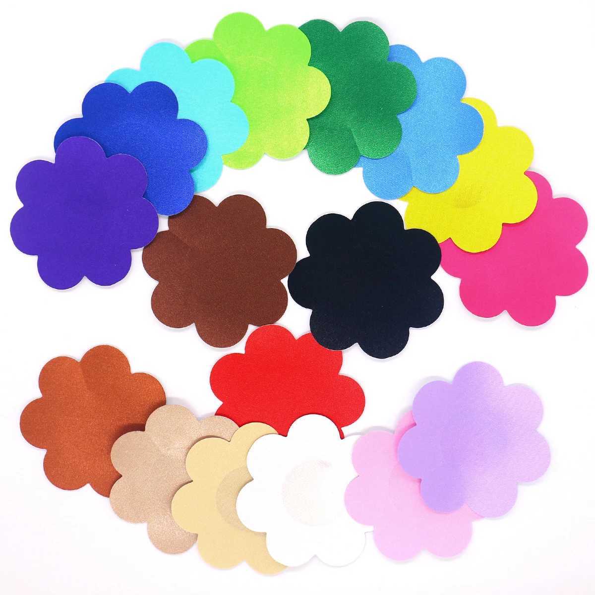 2Pairs Multicolour Nipples Cover Sexy Ty For Women Satin Invisible Breast Patch Breathable Chest Patch Adhesive BarW250624