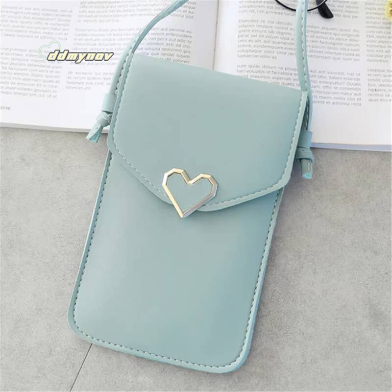 Transparent Touch Screen Cell Phone Purse Smartphone Wallet Shoulder Strap Handbag PU Leather Casual Crossbody Bags Women ddmynov