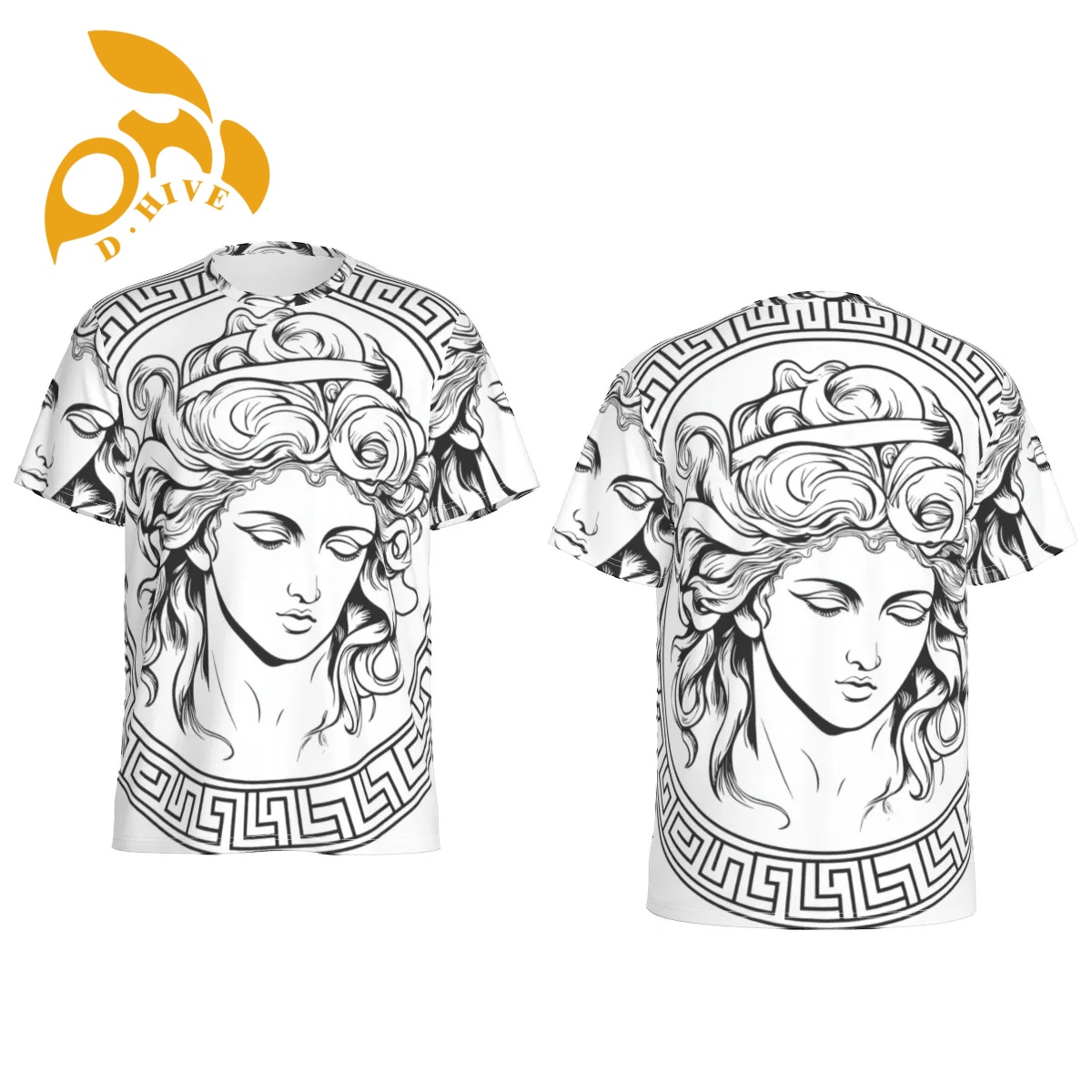 free shipping of customized fashionable All-Over Print Men's O-Neck Sports T-Shirt High-quality attractive popular classic comfortable soft Breat